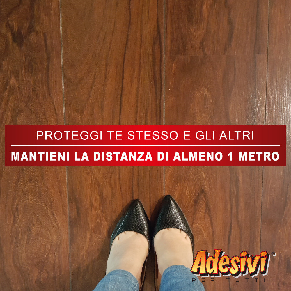 3pz. fascia delimitativa 1mt - adesivo calpestabile FA1