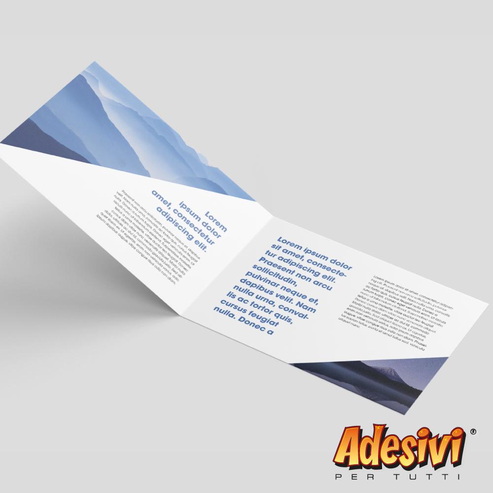 pieghevole 2 ante 15x21 orizontale