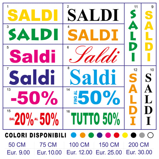 Cartolina Saldi