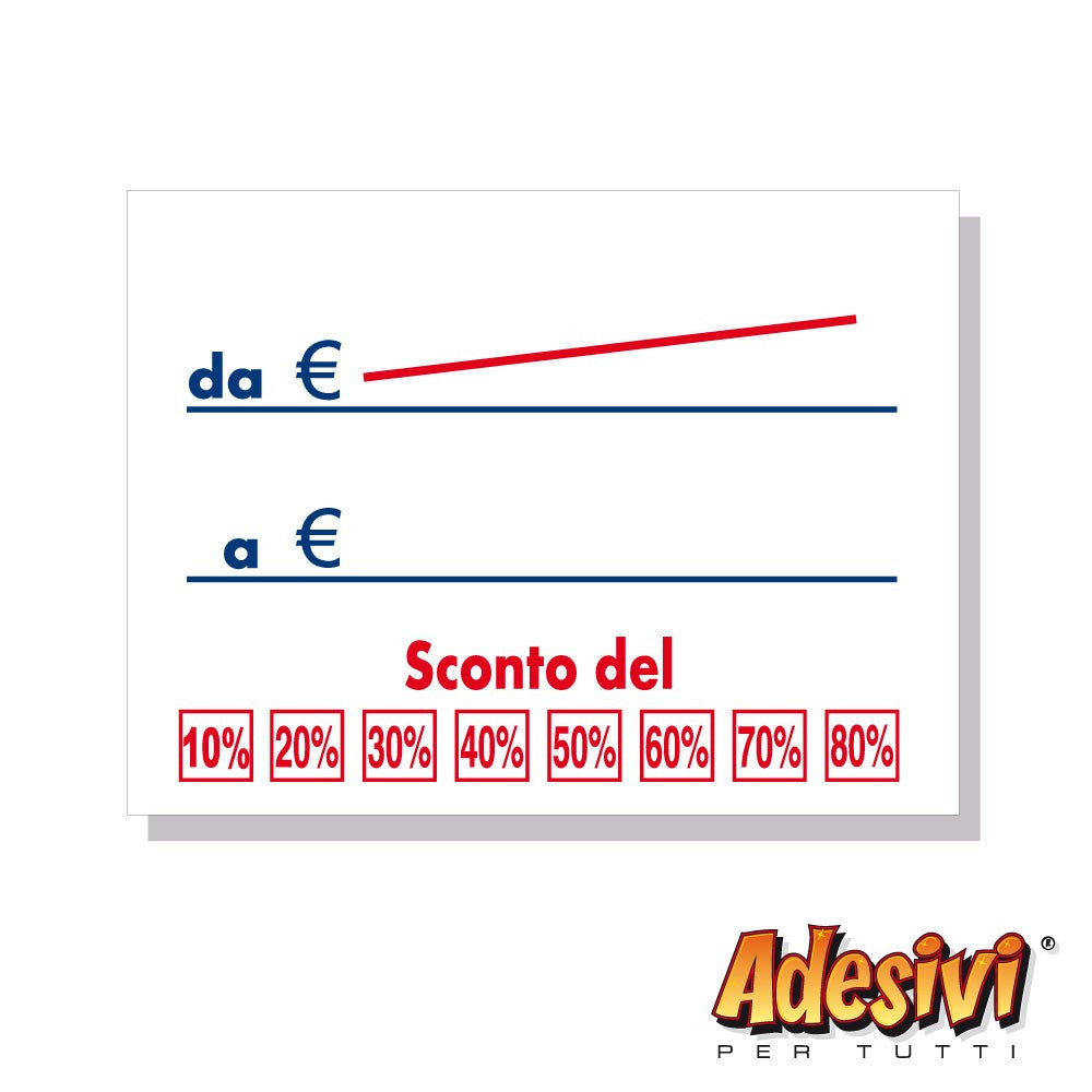 Cartellino prezzi Modello B