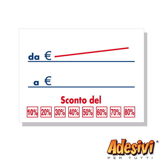 Cartellino prezzi Modello B