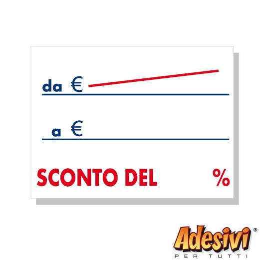 Cartellino prezzi Modello A